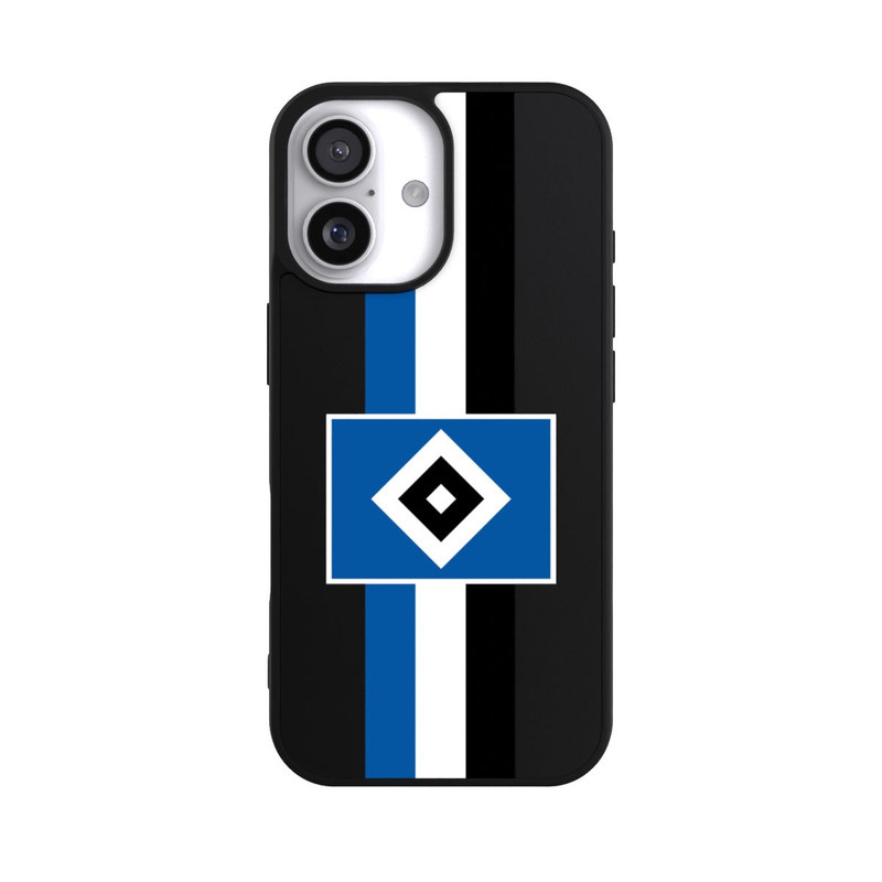 iPhone 17 Base Case HSV Streifen - Blau-Weiß-Schwarz - ohne Hintergrund