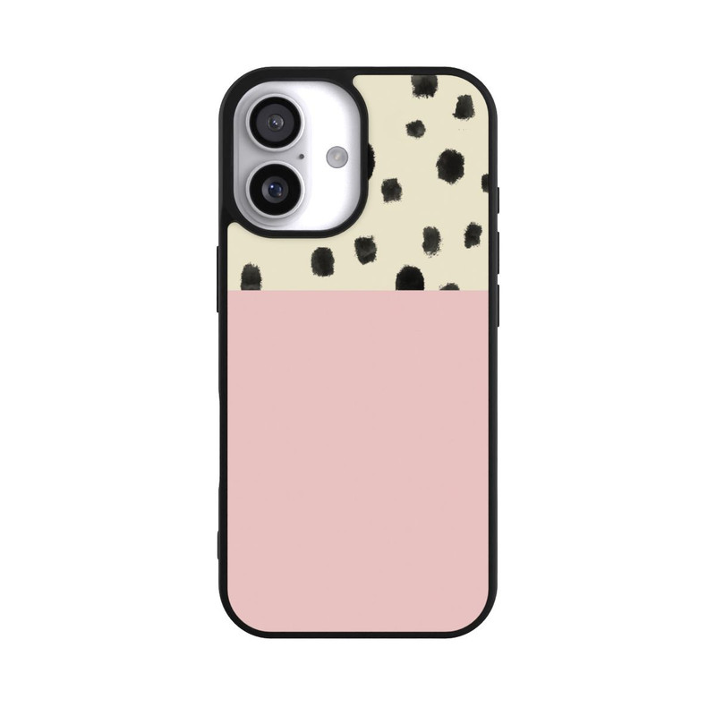 iPhone 17 Base Case Punkte und Rosa