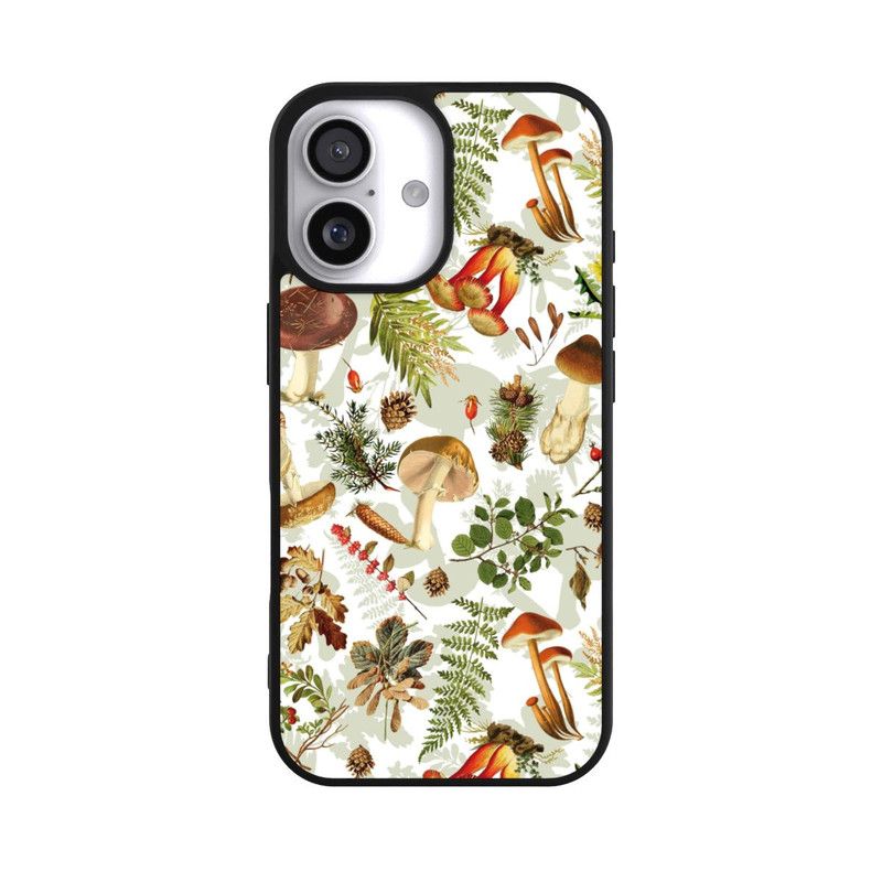 iPhone 17 Base Case Pilzmuster Weiß