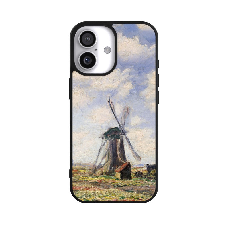 iPhone 17 Base Case Tulpenfelder mit der Rijnsburger Windmühle von Claude Monet