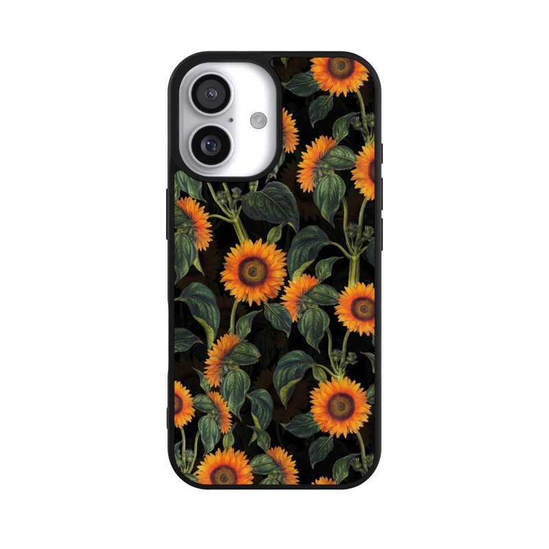 iPhone 17 Base Case Sonnenblume schwarz