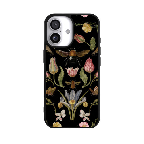 Base Case Wildblumen und Biene Schwarz