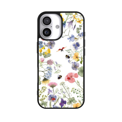  Base Case Bunte Frühlingsblumen und Bienen