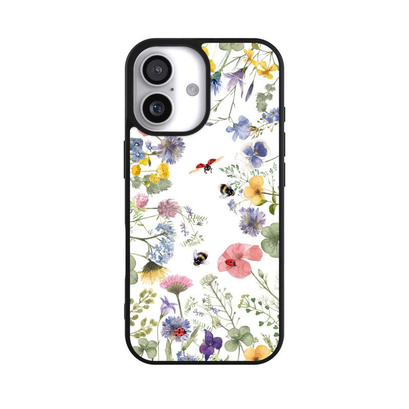 iPhone 17 Base Case Bunte Frühlingsblumen und Bienen