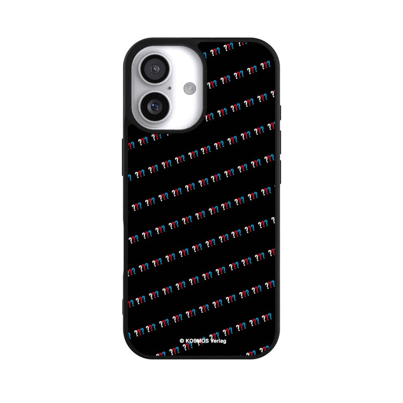 iPhone 17 Base Case Drei Fragezeichen Muster Schräg