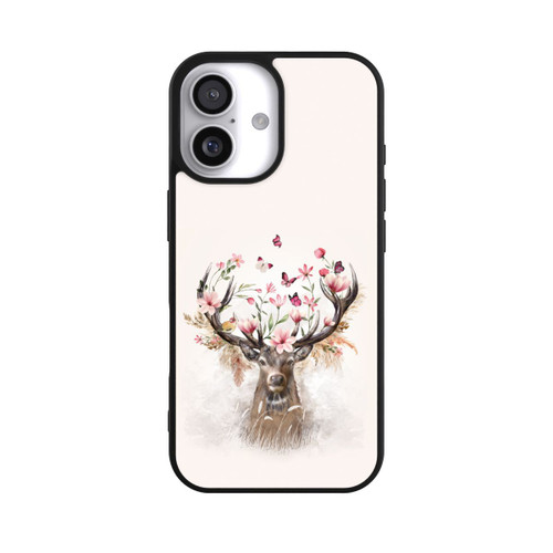  Base Case Hirsch Blumen Geweih