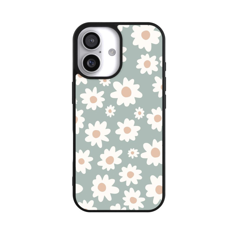 iPhone 17 Base Case Gänseblümchen Muster grün