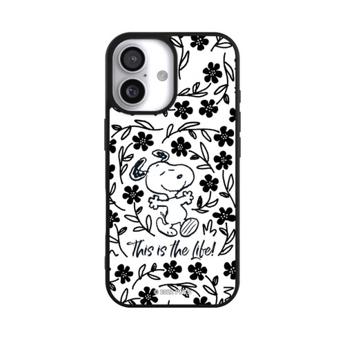  Base Case Snoopy schwarz und weiß This Is The Life