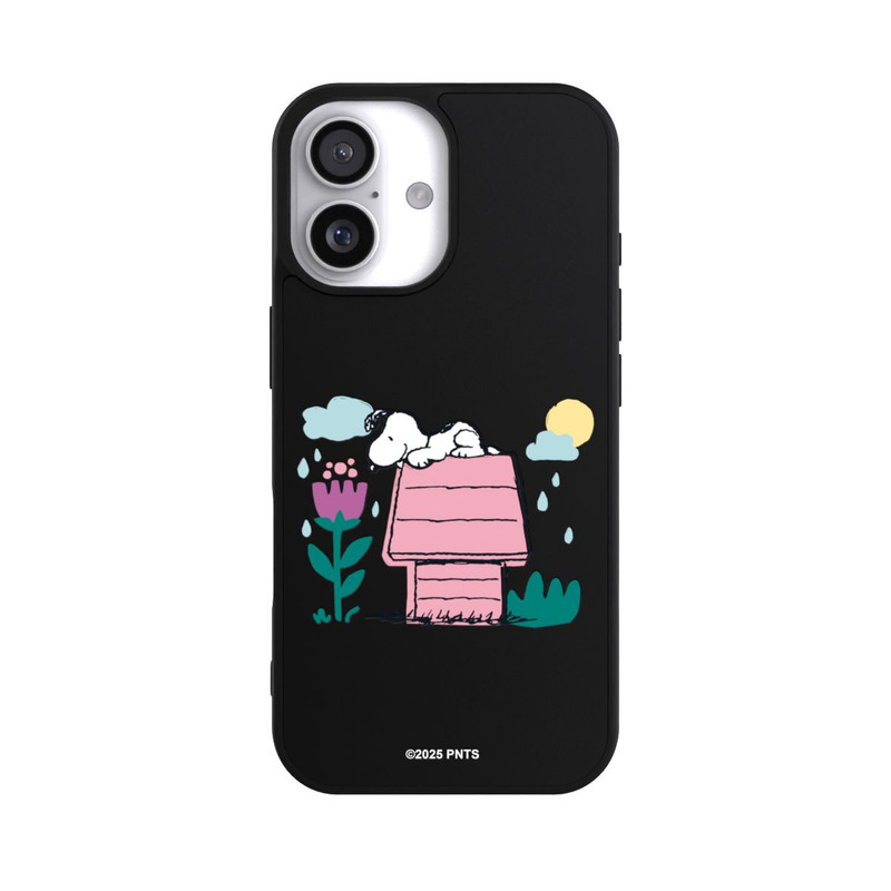 iPhone 17 Base Case Snoopy Hundehütte Frühling transparent