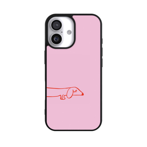  Base Case Dachshund Illustration Pink