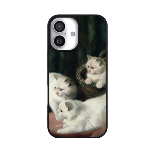  Base Case Three White Angora Kittens