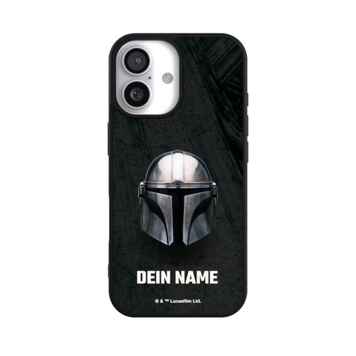  Base Case Star Wars Mandalorian Black Helmet Personalisierbar