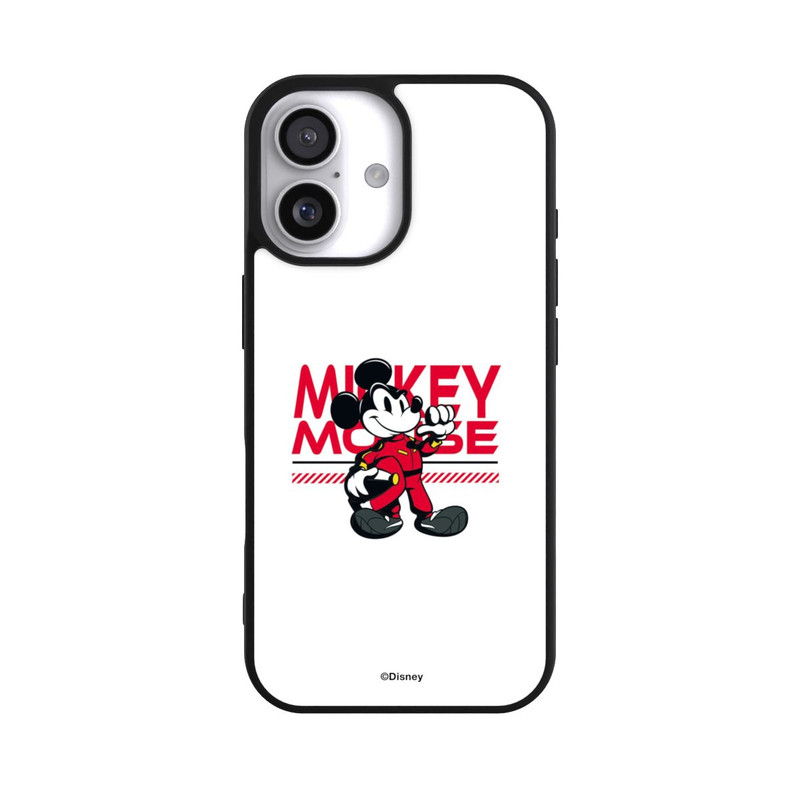 iPhone 17 Base Case Micky Maus Rennfahrer Weiß