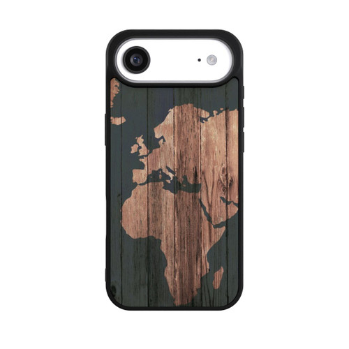 Apple iPhone Air Base Case Wooden World Map