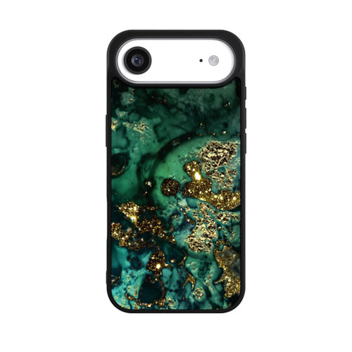 Apple iPhone Air Base Case Cyan Glitzer Marmorlook