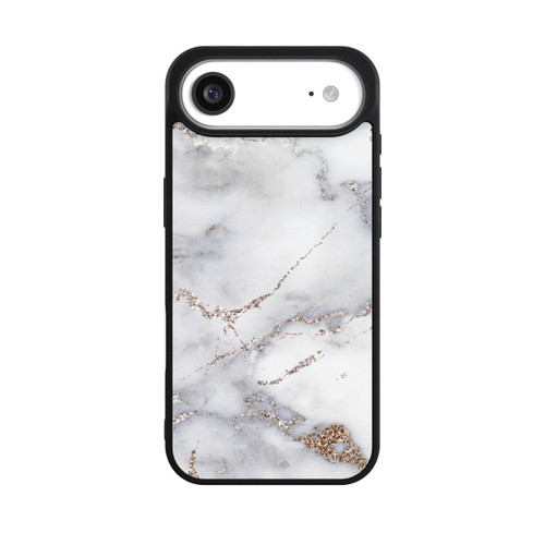 Apple iPhone Air Base Case Silberglitzer Marmorlook