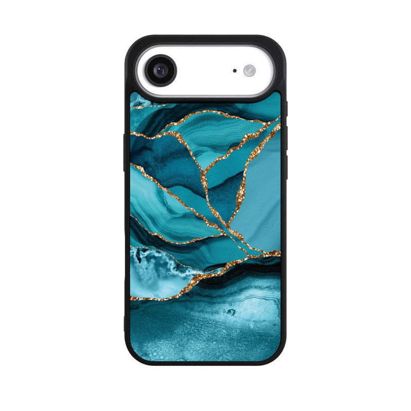 iPhone Air Base Case Eisblaue Marmor Landschaft