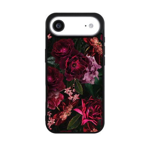 Apple iPhone Air Base Case Dunkle romantische Vintage Rosen und Pfingstrosen