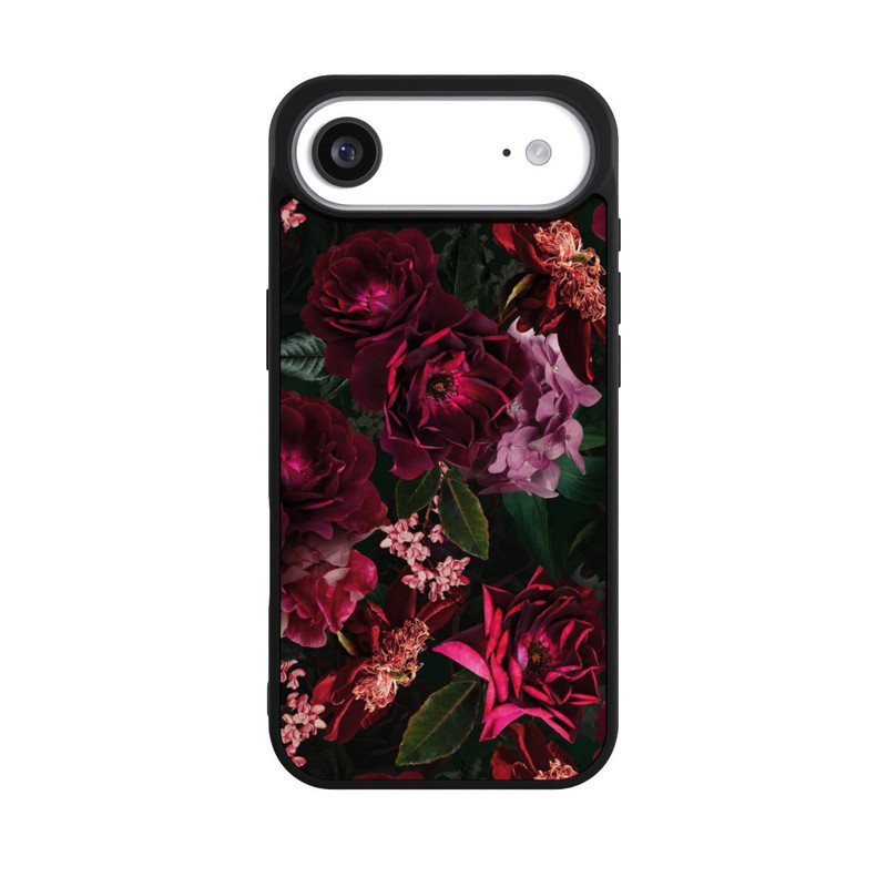 iPhone Air Base Case Dunkle romantische Vintage Rosen und Pfingstrosen