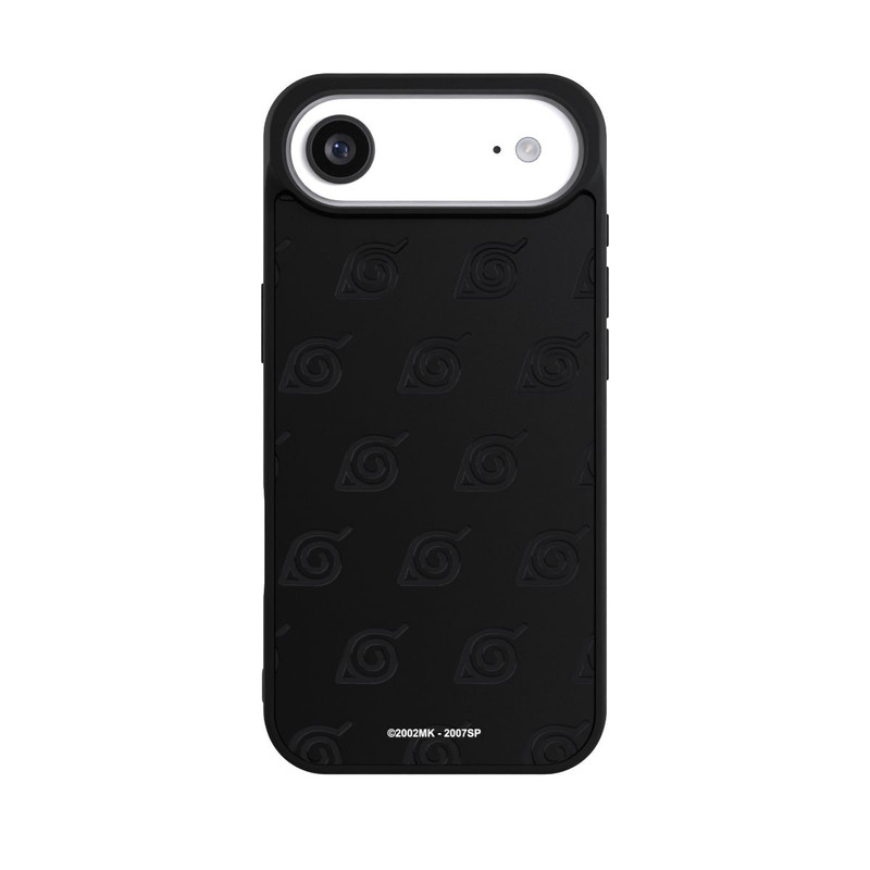 iPhone Air Base Case Schwarzes Konoha-Muster Transparent
