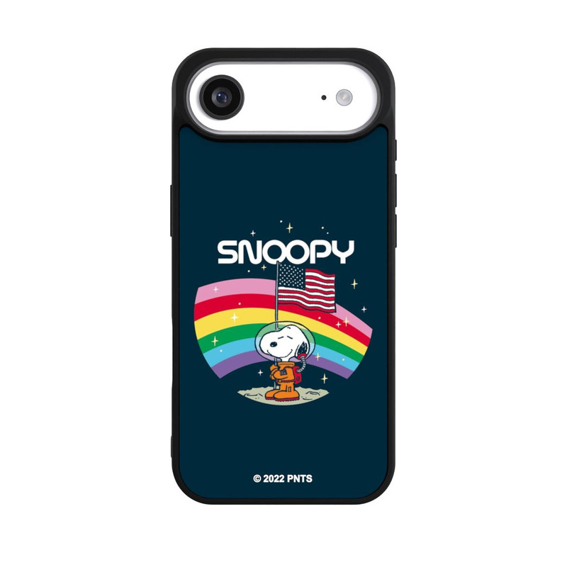 iPhone Air Base Case Snoopy Weltraumreisender Regenbogen