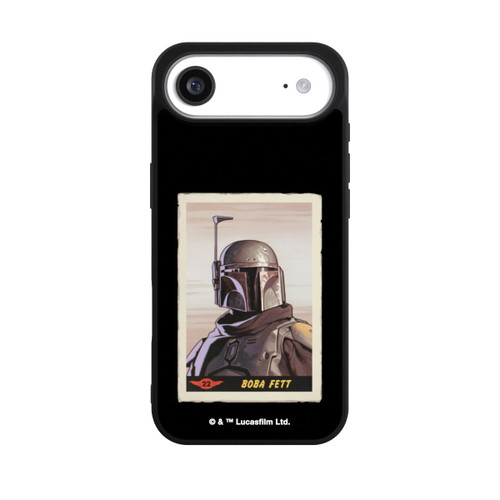 Apple iPhone Air Base Case Boba Fett Badges Schwarzer Hintergrund