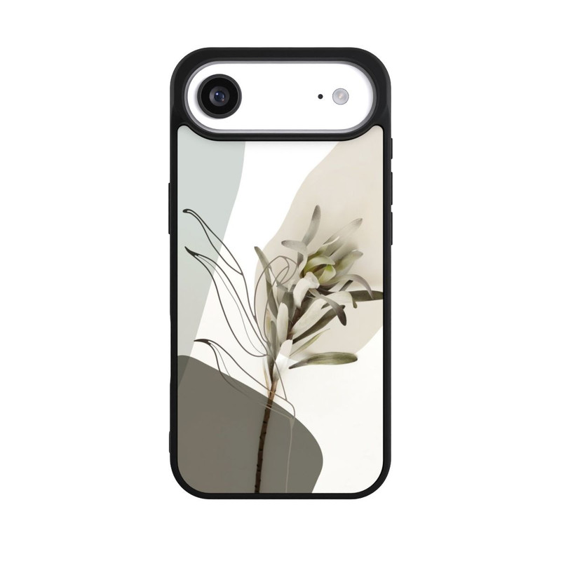 iPhone Air Base Case Boho Line Art Olivgrün