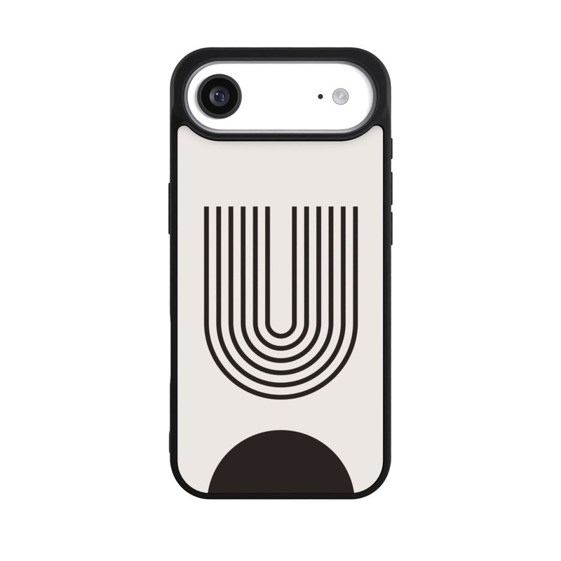 iPhone Air Base Case Moderne Kunst Schwarze Linien