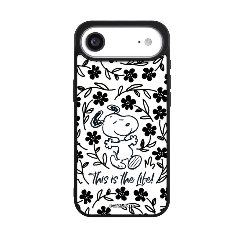 iPhone Air Base Case Snoopy schwarz und weiß This Is The Life
