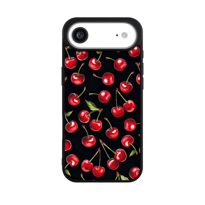 iPhone Air Base Case Kirschmuster Schwarz mit KI