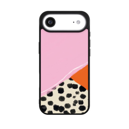 Apple iPhone Air Base Case Rosa und Orange Gepunkteter Hintergrund