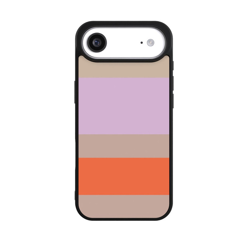 iPhone Air Base Case Moca Lila Orange Stripes