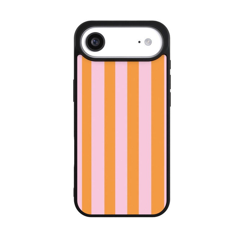 iPhone Air Base Case Orange Rosa Streifen