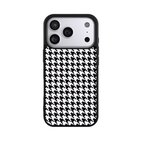 Apple iPhone 17 Pro Base Case Hahnentritt Schwarz Weiß