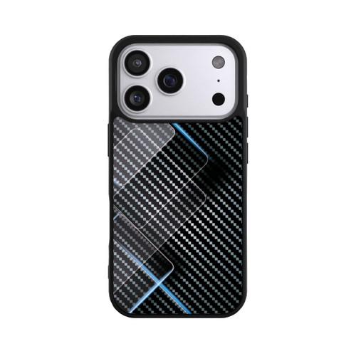 Apple iPhone 17 Pro Base Case Blaue Linien auf Karbon