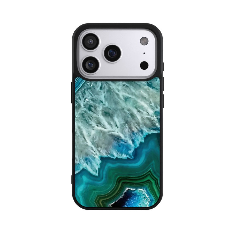 iPhone 17 Pro Base Case Kristall Achat Grün
