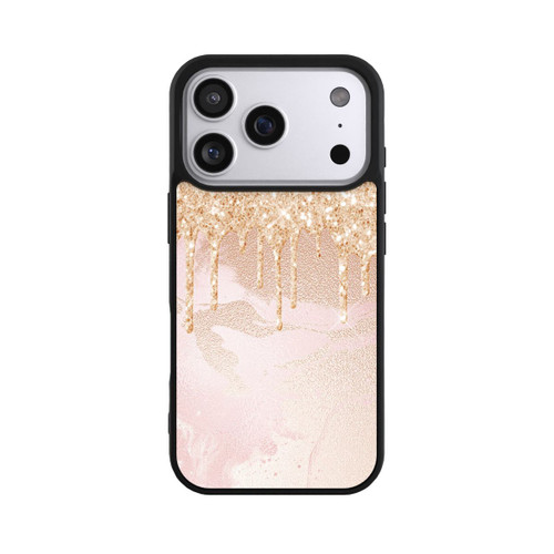 Apple iPhone 17 Pro Base Case  Roségoldener Glitzer Tropfen Look
