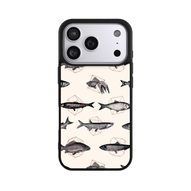iPhone 17 Pro Base Case Fische in Geometrie