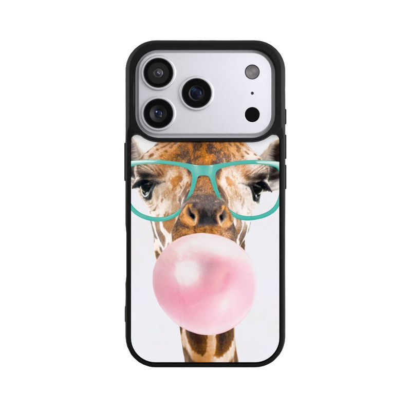 iPhone 17 Pro Base Case Giraffe mit Kaugummi
