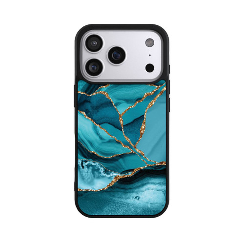 Apple iPhone 17 Pro Base Case Eisblaue Marmor Landschaft