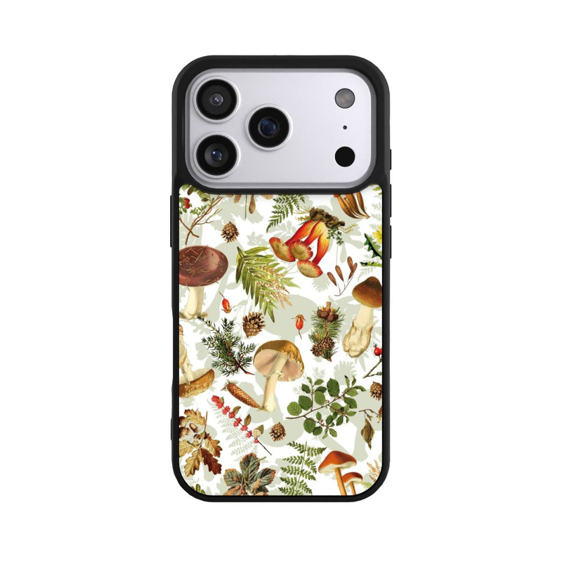 iPhone 17 Pro Base Case Pilzmuster Weiß