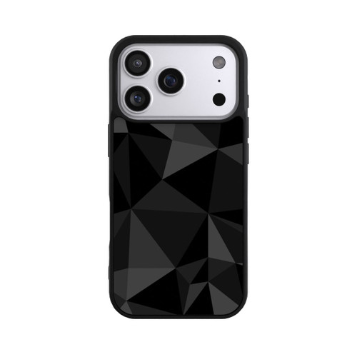 Apple iPhone 17 Pro Base Case Polygonmuster schwarz
