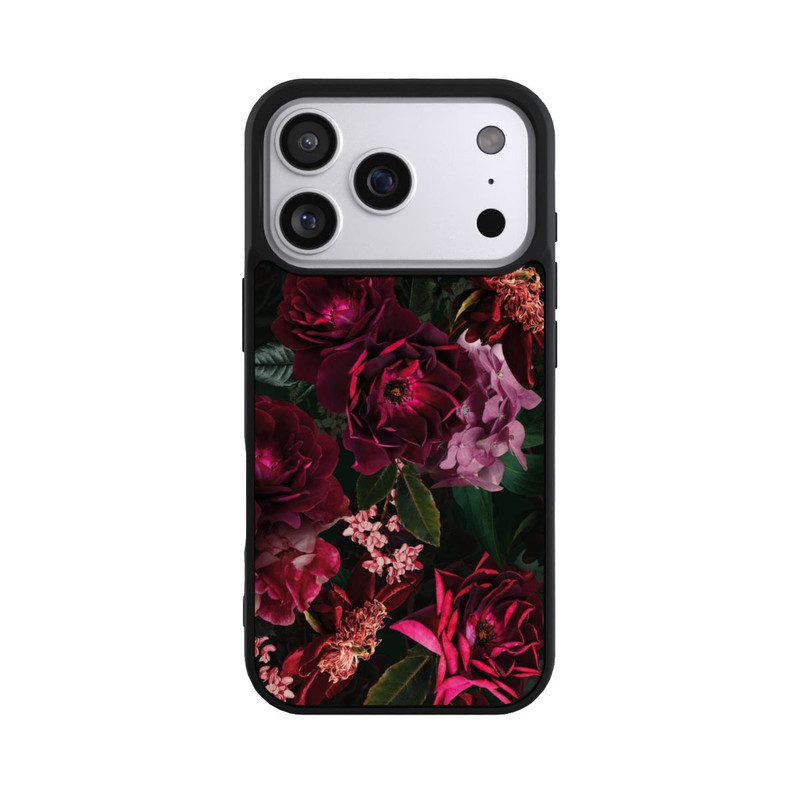 iPhone 17 Pro Base Case Dunkle romantische Vintage Rosen und Pfingstrosen