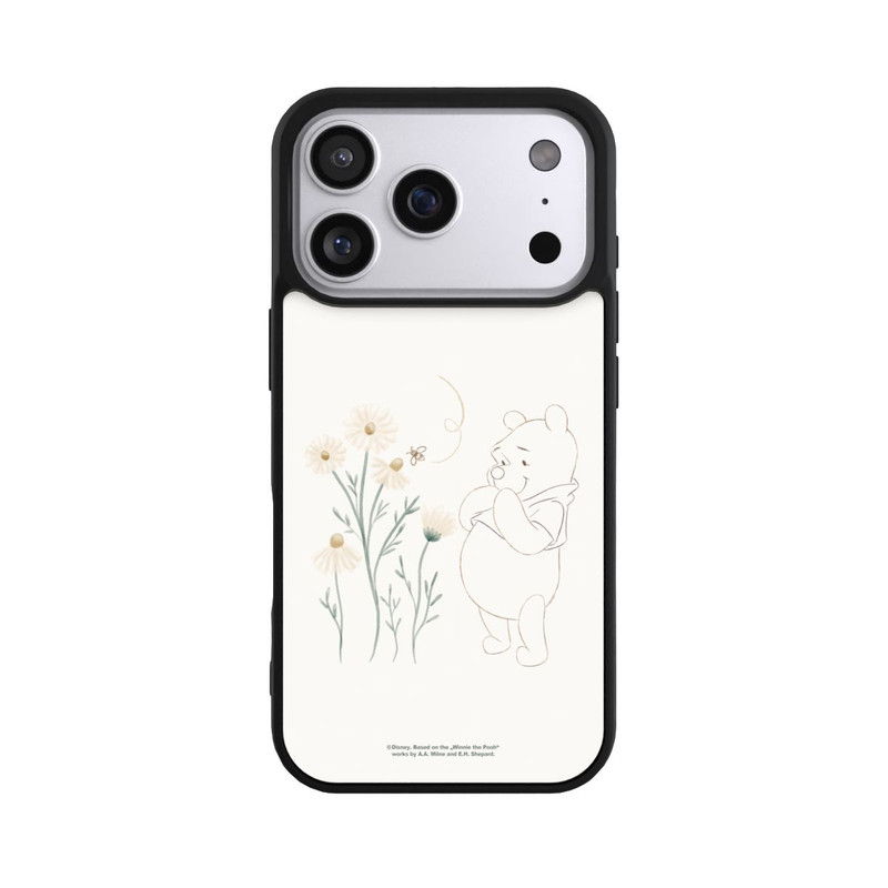 iPhone 17 Pro Base Case Winnie Puuh sieht sich Gänseblümchen an