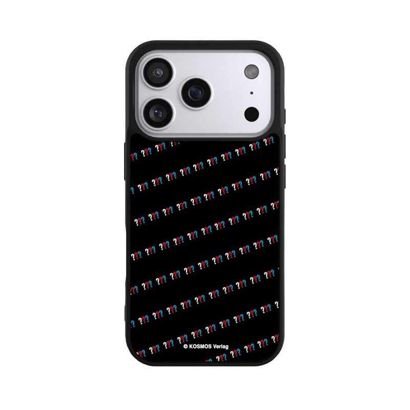 iPhone 17 Pro Base Case Drei Fragezeichen Muster Schräg