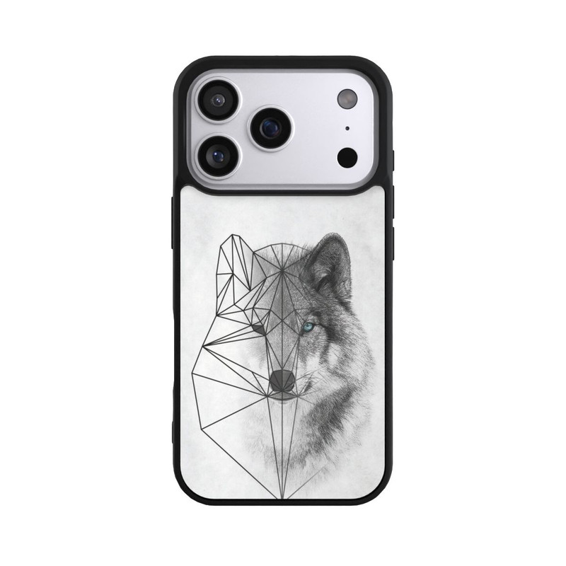 iPhone 17 Pro Base Case Polygonaler Wolf