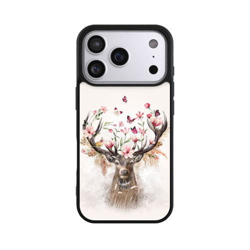 Apple iPhone 17 Pro Base Case Hirsch Blumen Geweih