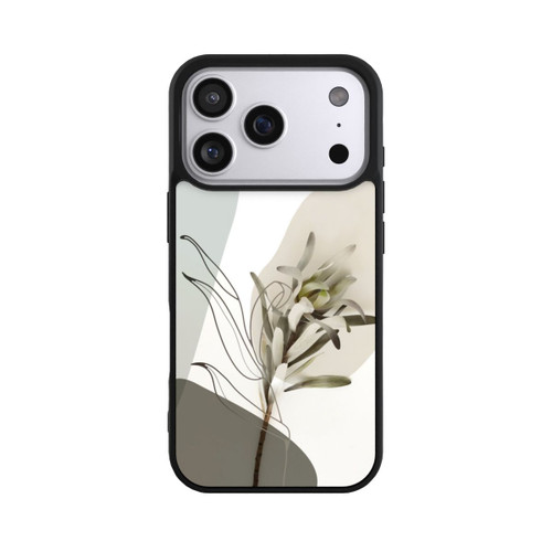 Apple iPhone 17 Pro Base Case Boho Line Art Olivgrün