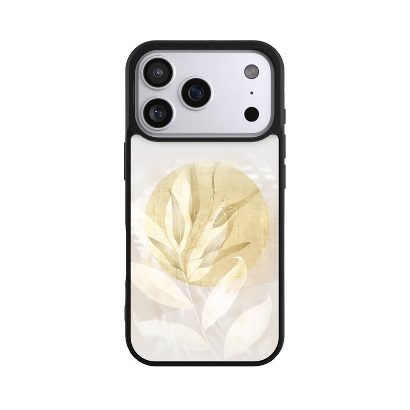 iPhone 17 Pro Base Case Boho Gold Blumen Kunst