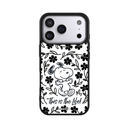 Apple iPhone 17 Pro Base Case Snoopy schwarz und weiß This Is The Life